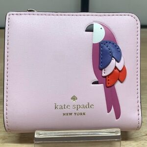 ☀️Kate Spade Flock Party L-Zip Bifold Wallet NWOT